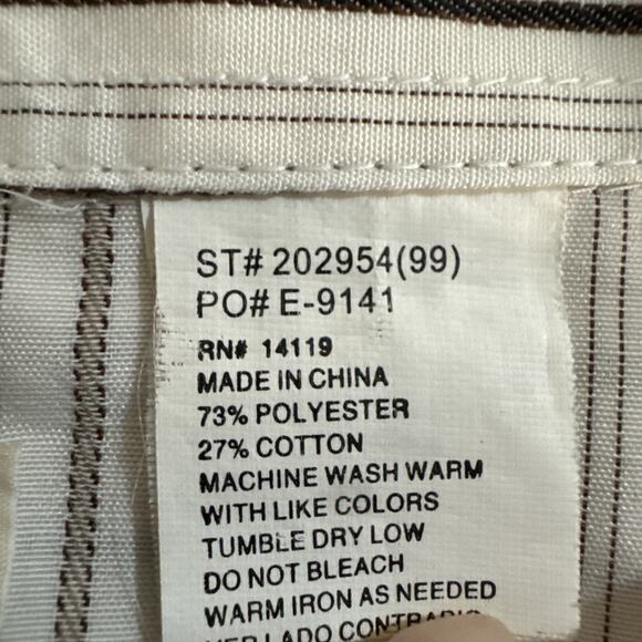 Vintage Ely Cattleman Western Pearl Snap Shirt Mens XL White Brown Striped - Picture 4 of 5